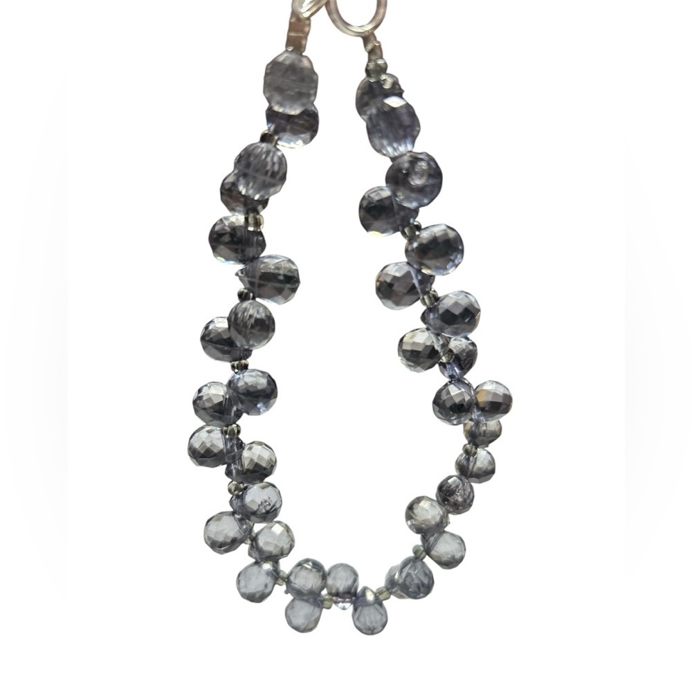 Chic Smokey Blue Phone Charm w/ Tab
